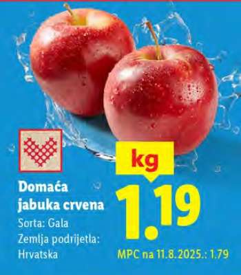 Domaća jabuka crvena