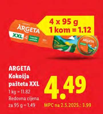 Argeta Kokošja pašteta XXL