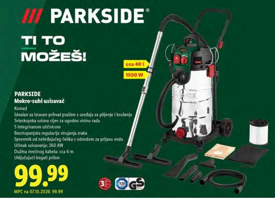 PARKSIDE Mokro suhi usisavač