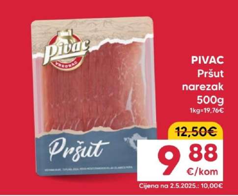 PIVAC Pršut narezak 500g