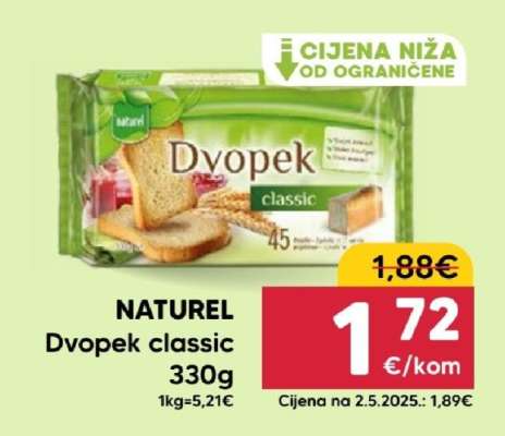 Naturel Dvopek classic