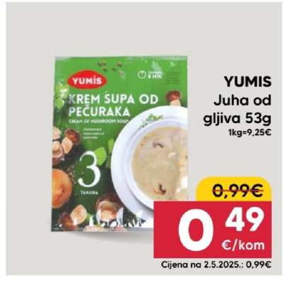 YUMIS Juha od gljiva 53g