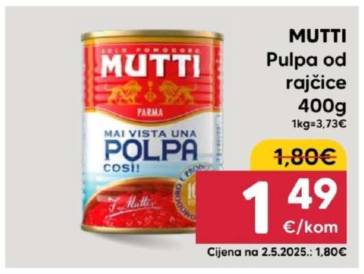 MUTTI Pulpa od rajčice 400g