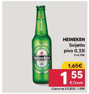 HEINEKEN Svijetlo pivo 0,33l