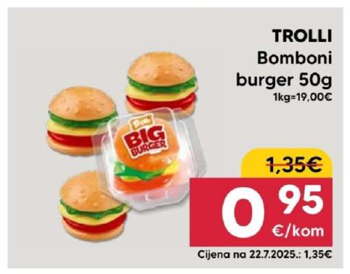 TROLLI Bomboni burger 50g