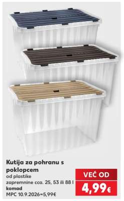 Kutija za pohranu s poklopcem