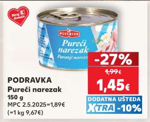 PODRAVKA Pureći narezak
