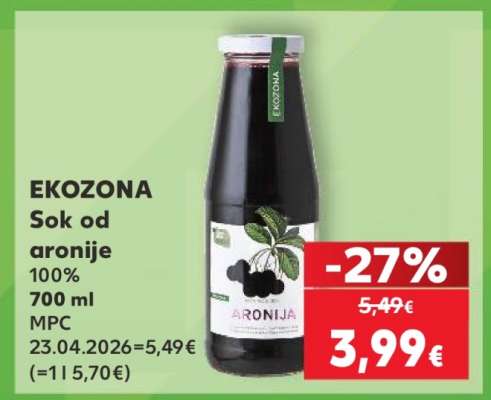 EKOZONA Sok od aronije