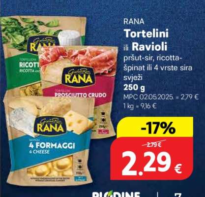 RANA Tortelini ili ravioli