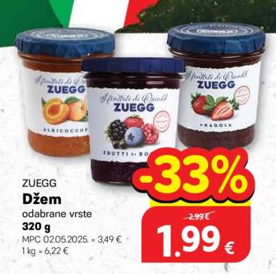 ZUEGG Džem odabrane vrste 320 g