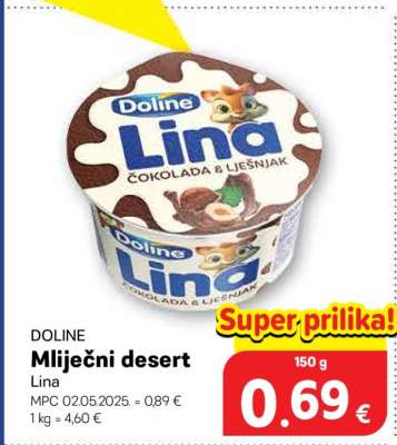 DOLINE Mliječni desert Lina