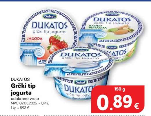 DUKATOS Grčki tip jogurta