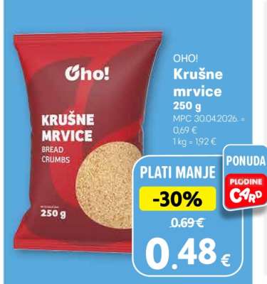 OHO! Krušne mrvice 250 g