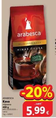 ARABESCA KAVA mljevena 400 g