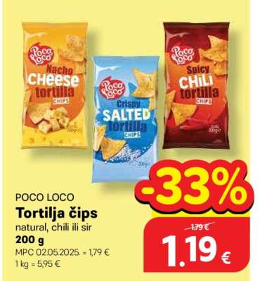 POCO LOCO Tortilja čips