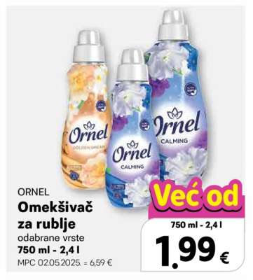 ORNEL Omekšivač za rublje