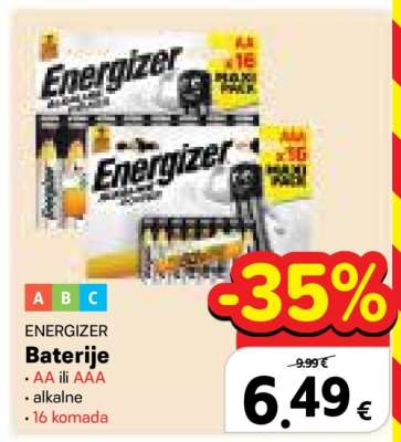 Energizer Baterije