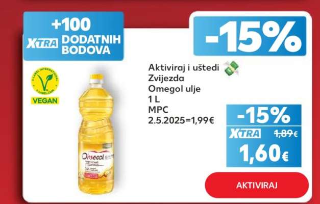 ZVIJEZDA Omegol ulje 1l