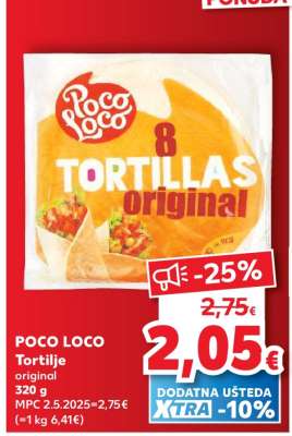 POCO LOCO Tortilje original