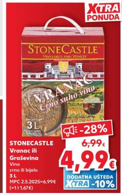 STONECASTLE Vranac ili Graševina