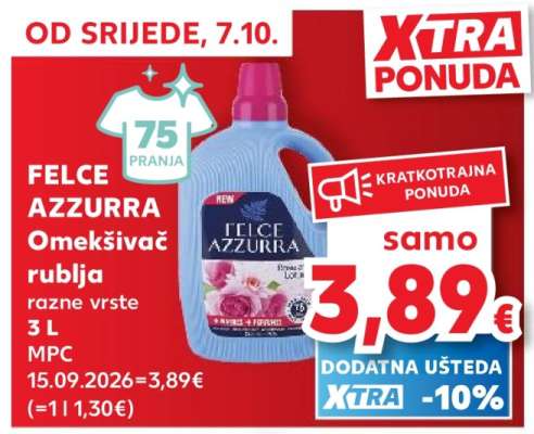 FELCE AZZURRA Omekšivač rublja