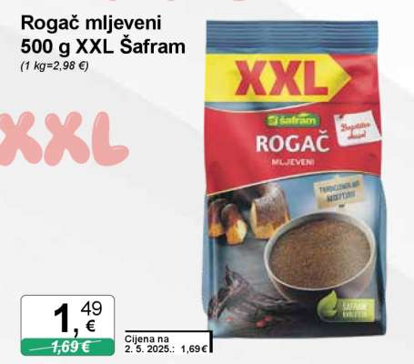 Rogač mljeveni 500 g XXL Šafram