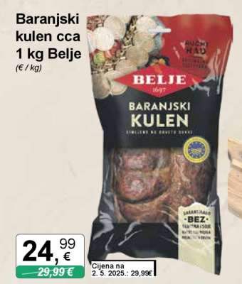 Baranjski kulen cca 1 kg Belje