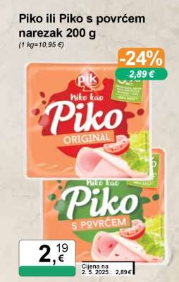 Piko ili Piko s povrćem narezak 200 g