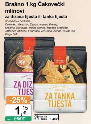 Brašno 1 kg Čakovečki mlinovi
