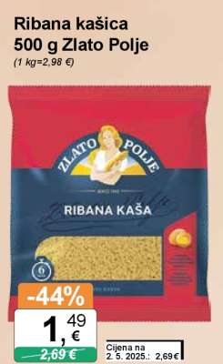 Ribana kašica 500 g Zlato Polje