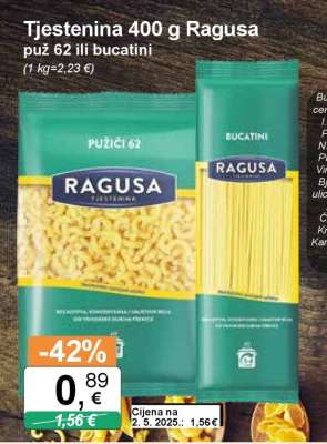 Tjestenina 400 g Ragusa