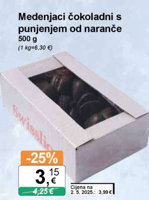 Medenjaci čokoladni s punjenjem od naranče