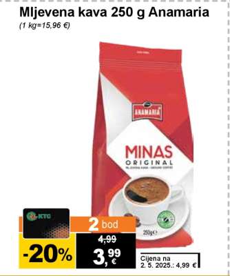 Mljevena kava 250 g Anamaria