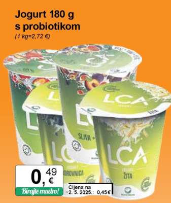 Jogurt 180 g s probiotikom