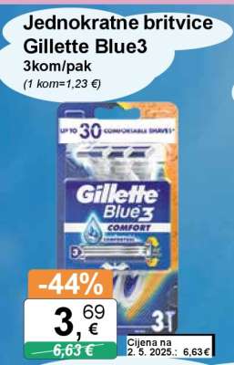 Jednokratne britvice Gillette Blue3