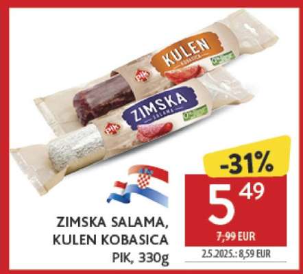 ZIMSKA SALAMA, KULEN KOBASICA PIK, 330g