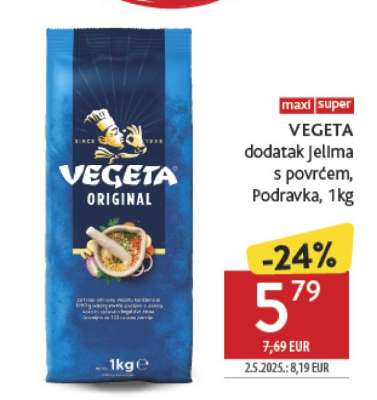 VEGETA dodatak jelima s povrćem, Podravka, 1kg