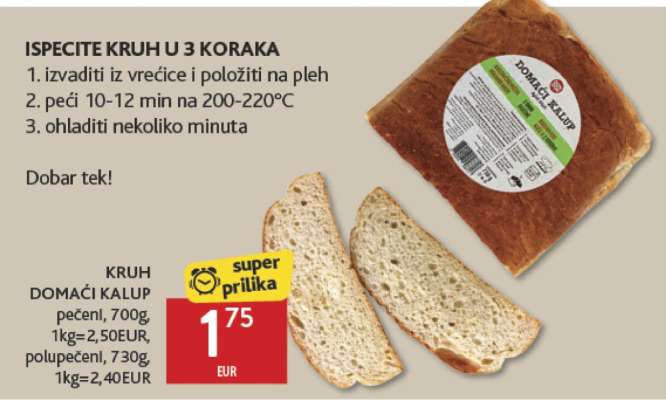 Kruh domaći kalup