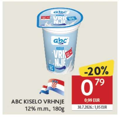 ABC KISELO VRHNJE