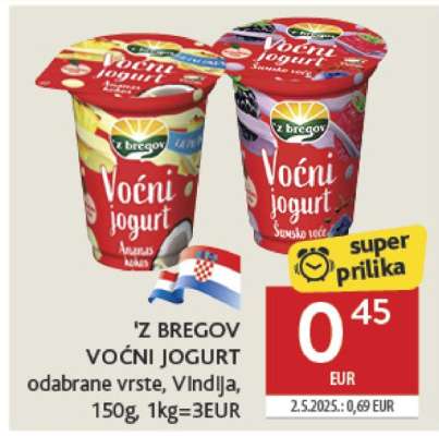 ' Z BREGOV VOĆNI JOGURT