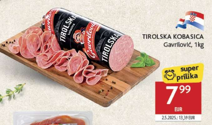 TIROLSKA KOBASICA Gavrilović 1kg