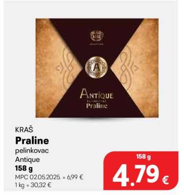 KRAŠ Praline pelinkovac Antique 158 g