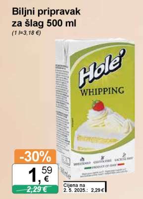 Biljni pripravak za šlag 500 ml