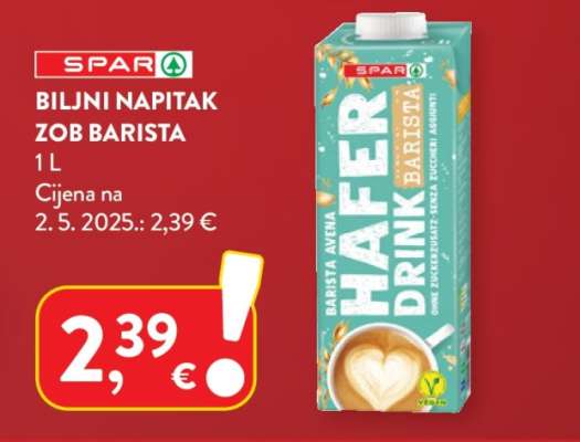 Biljni napitak zob Barista