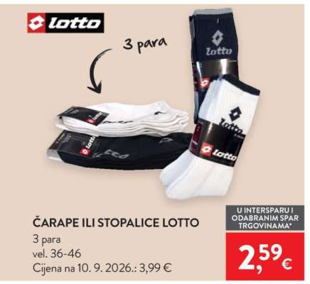 Čarape ili stopalice Lotto