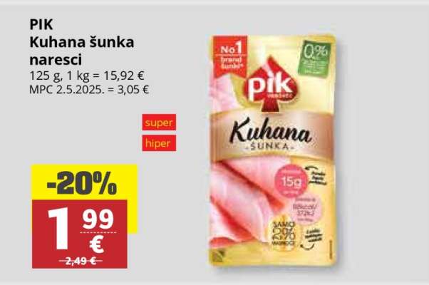 PIK Kuhana šunka naresci