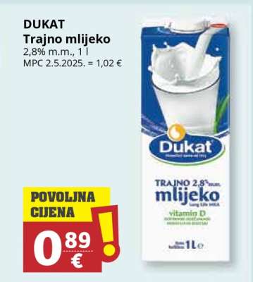 DUKAT TRAJNO MLIJEKO