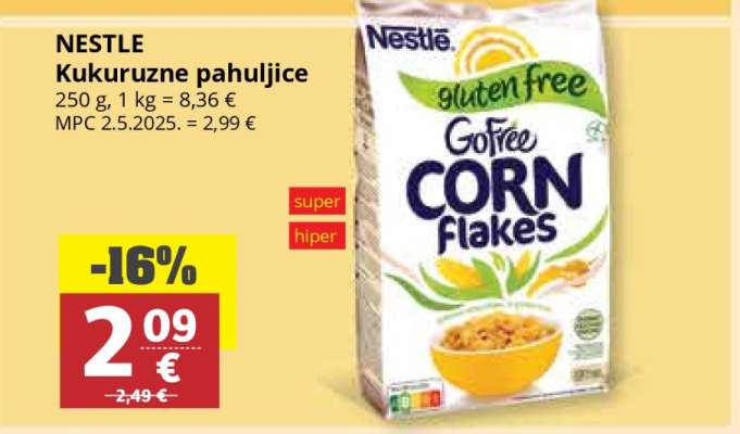 Nestle Kukuruzne pahuljice