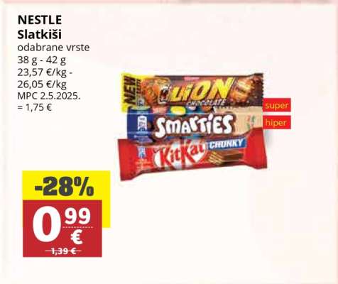 NESTLE Slatkiši
