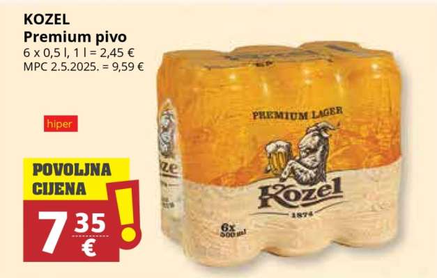 KOZEL Premium pivo